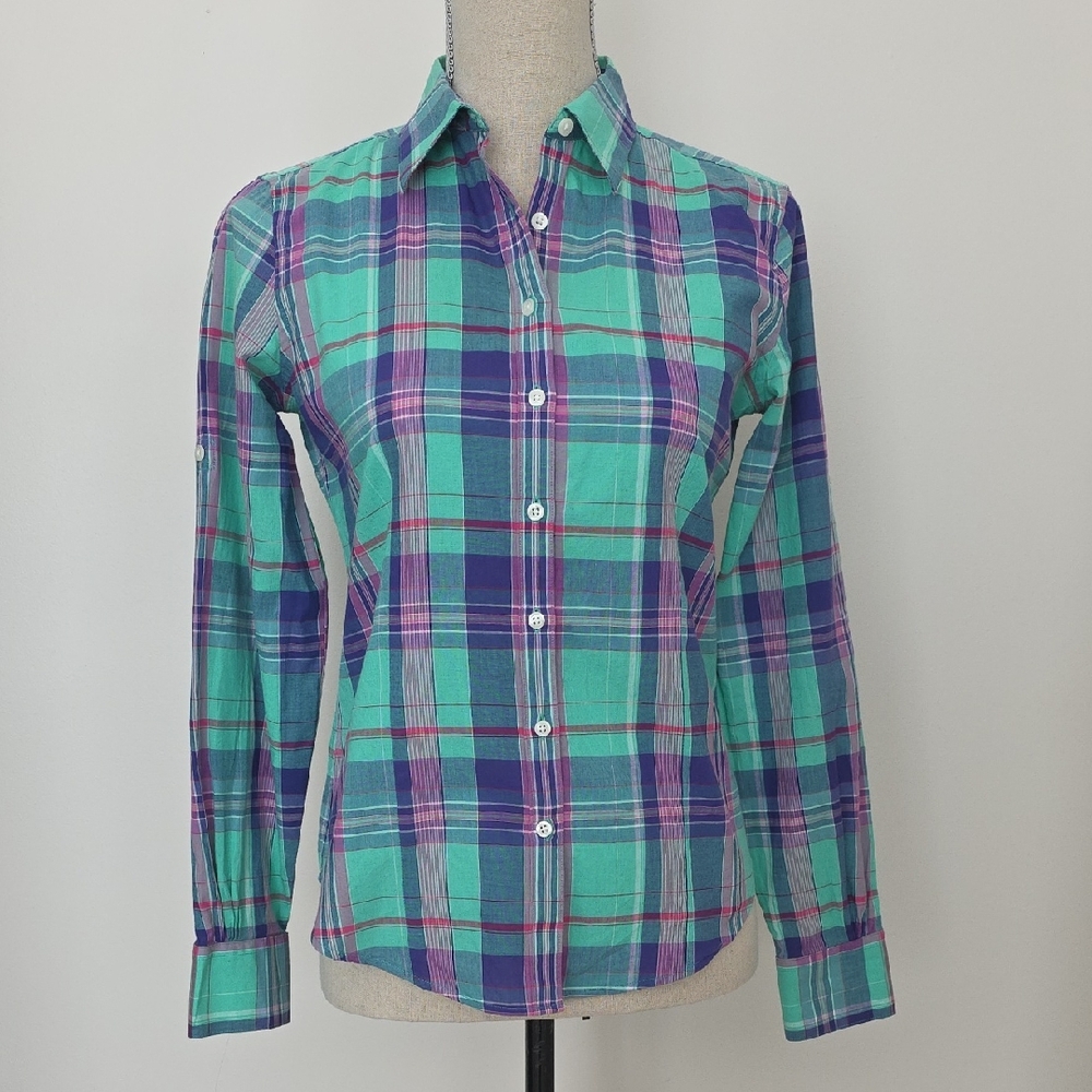 Brooks Brothers Plaid Shirt Size 2
